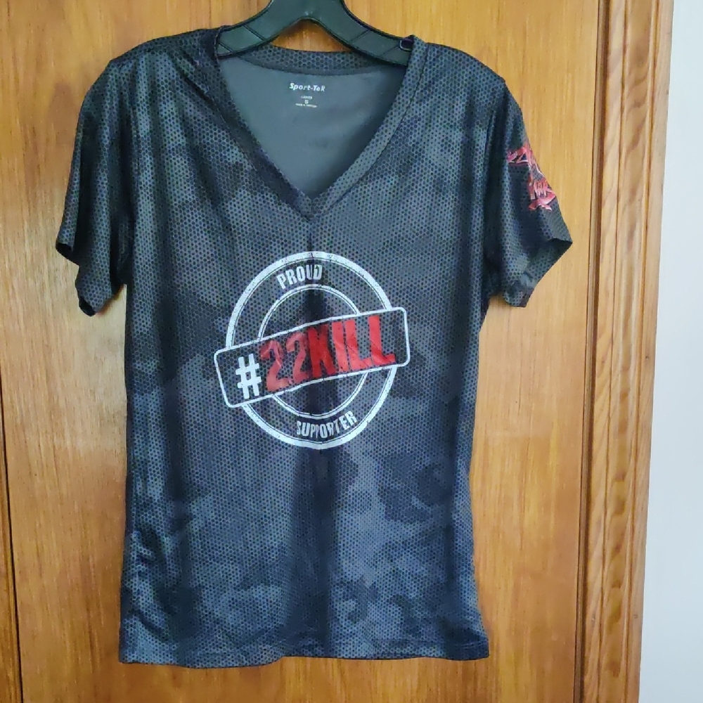 Veterans Awareness Graphic V-Neck T-Shirt